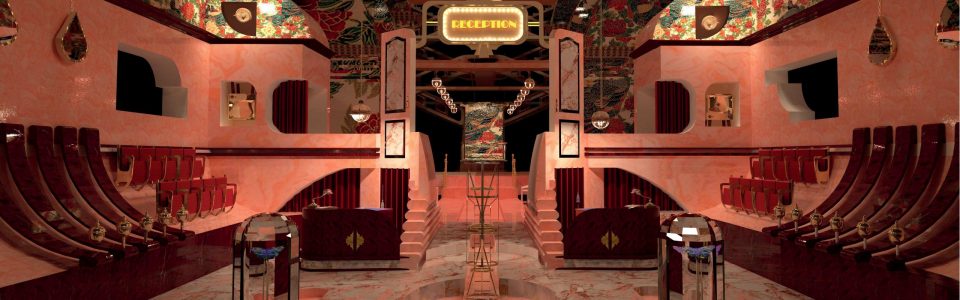 Hotel Mollino Reception — Architectural Rendering by Marilia Lezou