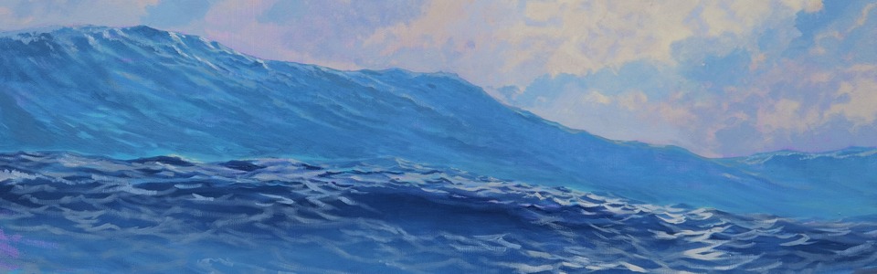 Detail of painting by John Timberlake "Beyond the Wall Lies the Ocean"